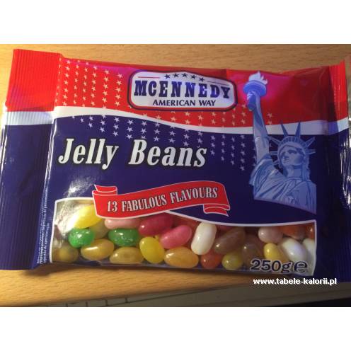 ma Beans żelowe cukierki Tabele Jelly kalorii - - Way - American kcal McEnnedy Ile