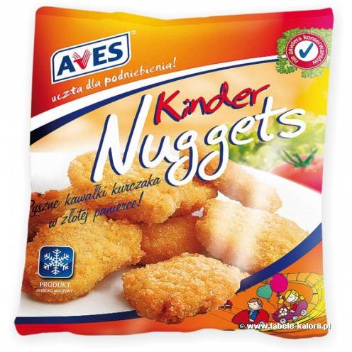 Kinder Nuggets - Aves - kalorie, wartości odżywcze, ile ...