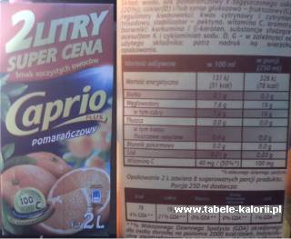 Sok Caprio Plus pomarańczowy - Caprio